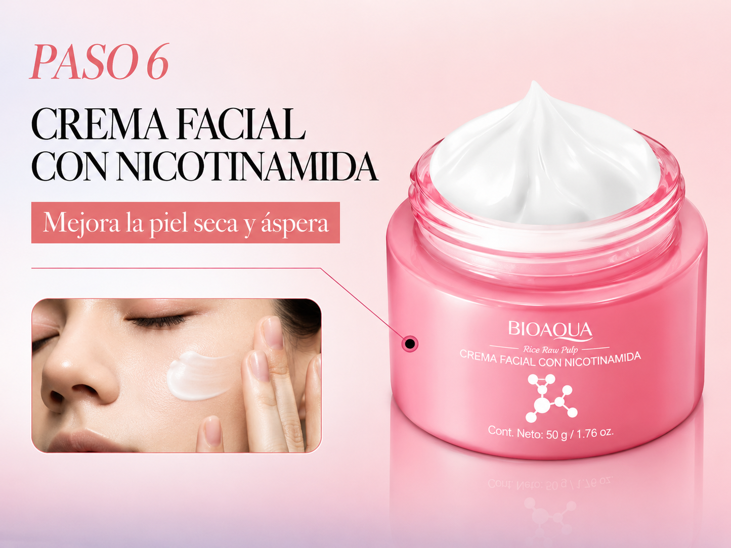 Kit de Cuidado Facial BIOAQUA con Nicotinamida