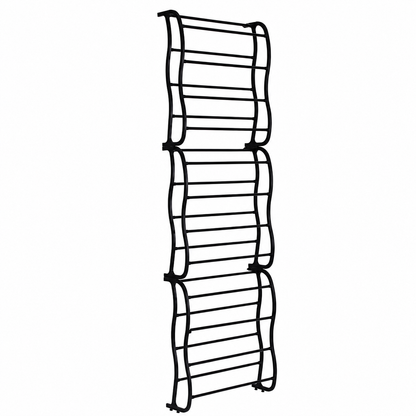 Zapatera Vertical para Puertas – 12 Niveles, 36 Pares, Color Negro