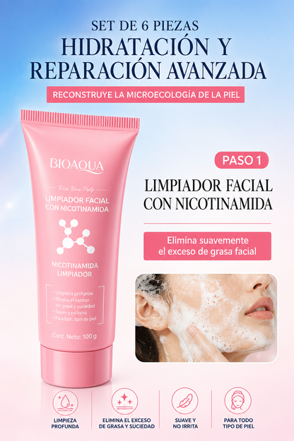 Kit de Cuidado Facial BIOAQUA con Nicotinamida