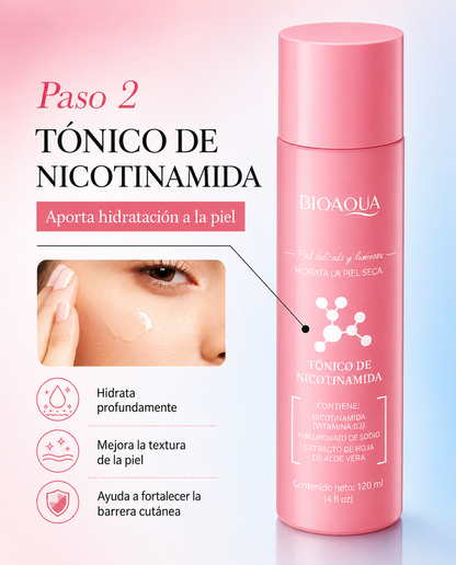 Kit de Cuidado Facial BIOAQUA con Nicotinamida