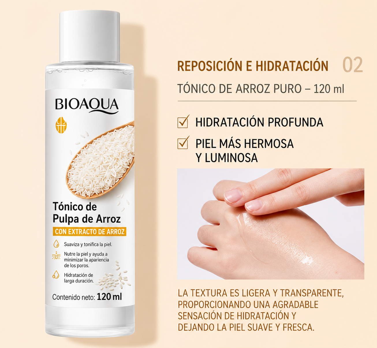 Kit de Cuidado Facial BIOAQUA Rice Raw