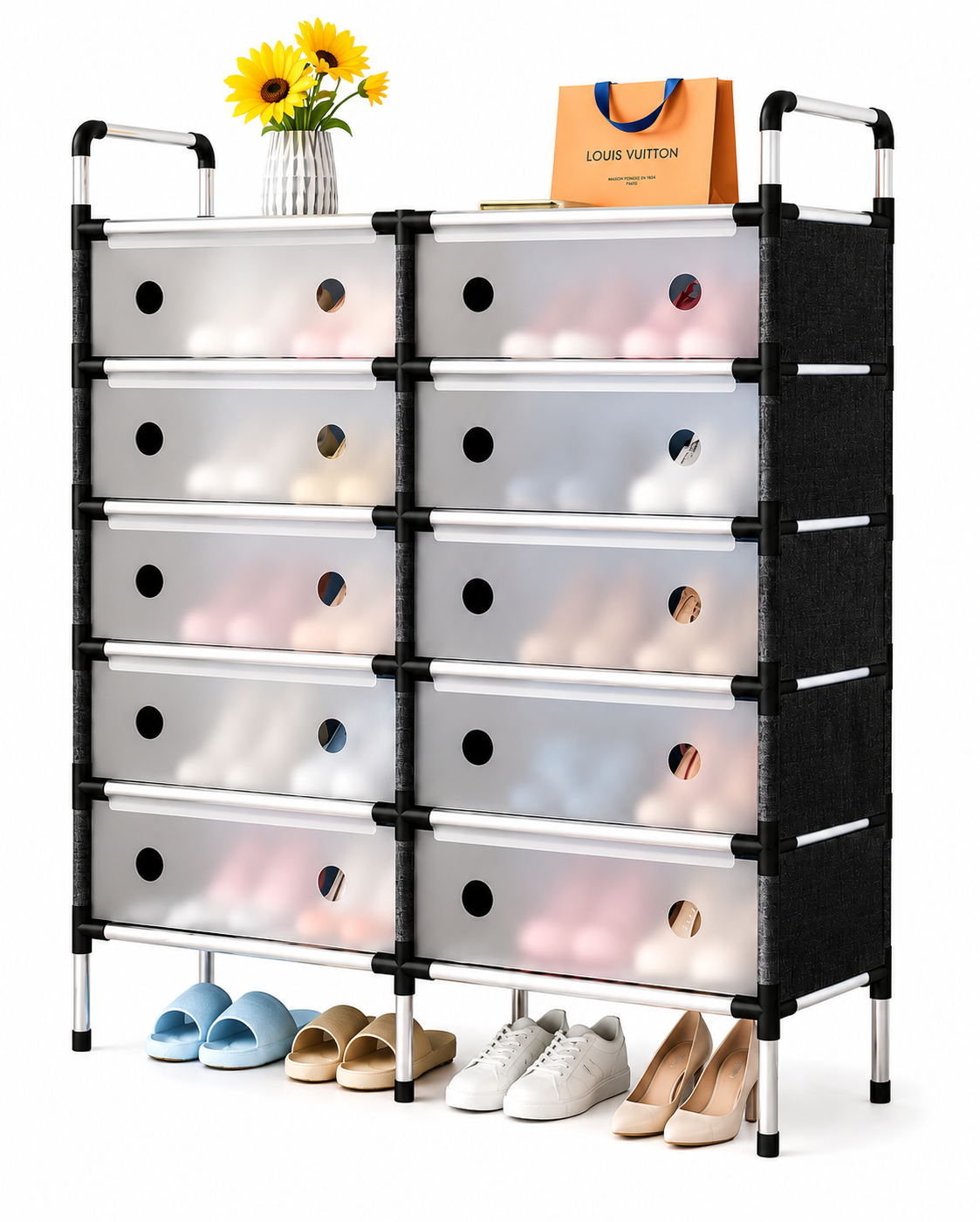 Zapatera Doble Organizadora de Zapatos – 81 x 28 x 110 cm