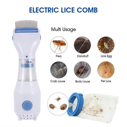 Peine Aspirador Eléctrico para Piojos y Liendres