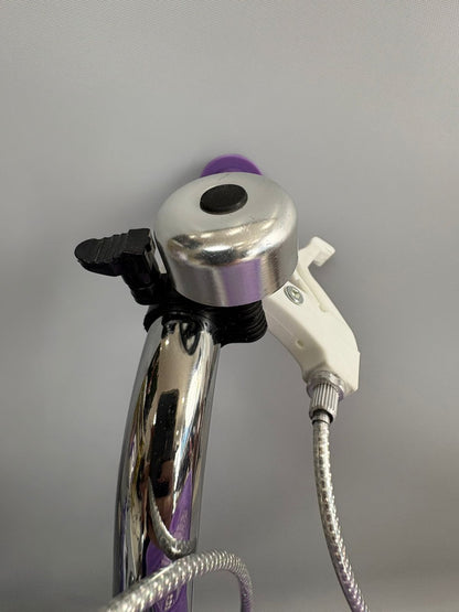 Bicicleta Infantil Morada con Canasta 12"
