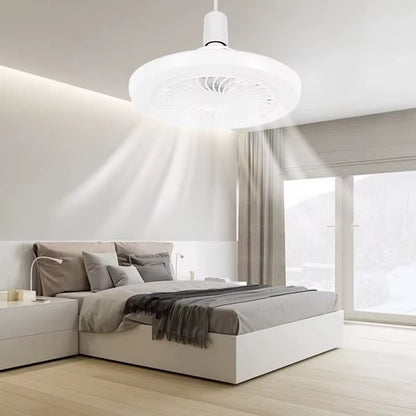 Ventilador LED de Techo 3 en 1 con Control Remoto – Bombillo Ventilador