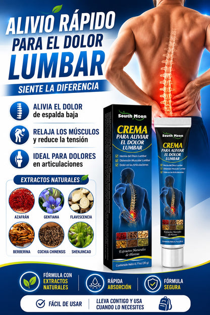 Crema South Moon – Alivio para Dolor Lumbar y Muscular