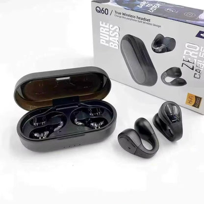 Audífonos Inalámbricos Q60 TWS Pure Bass – Open-Ear Clip-On