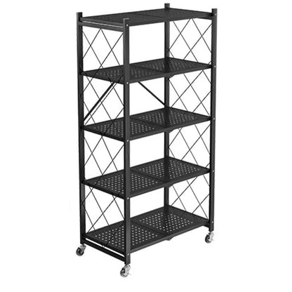Estante Multiusos Plegable 5 Niveles con Ruedas – 160x71 cm