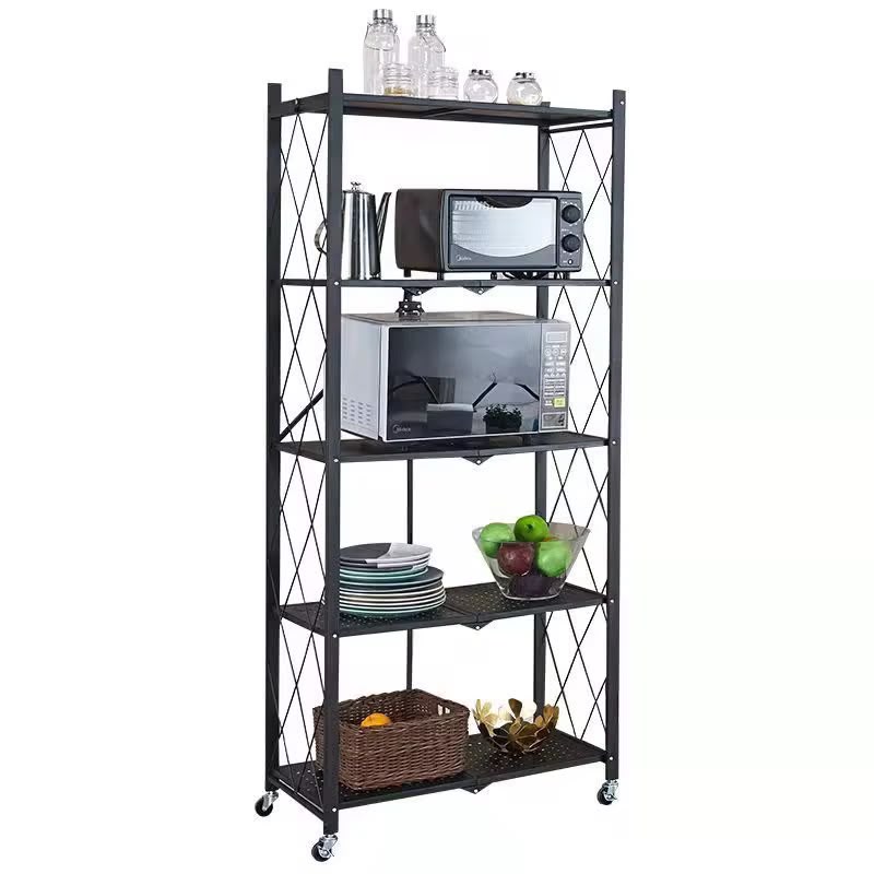 Estante Multiusos Plegable 5 Niveles con Ruedas – 160x71 cm