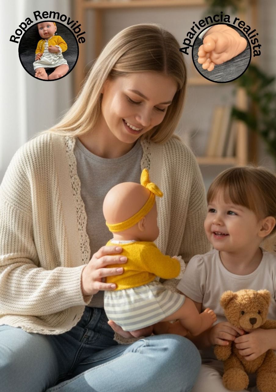 Muñeca Baby Doll Lovely Newborn Baby 16" | Muñeca Realista para Niños
