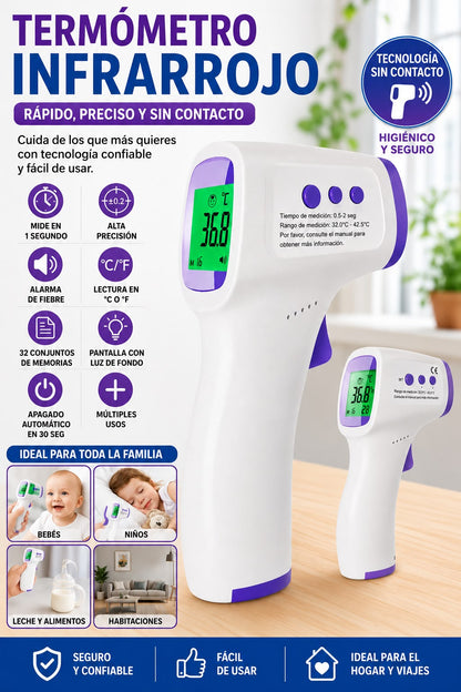 Termómetro Infrarrojo Digital Sin Contacto