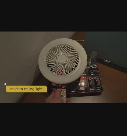 Ventilador LED de Techo 3 en 1 con Control Remoto – Bombillo Ventilador