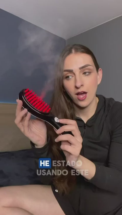 Cepillo Masajeador Capilar con Fototerapia LED y Nano Atomización USB